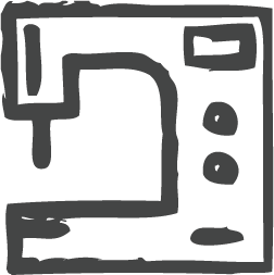 Sewing machine icon